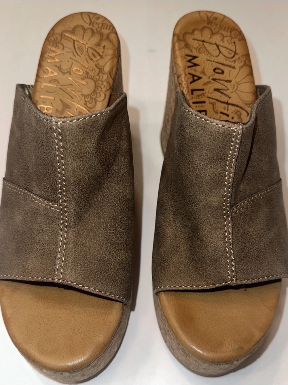 Blowfish Malibu Women's Brown Wedge Poznan Chunky Heel Platform Boho size 6.5 - Picture 3 of 7